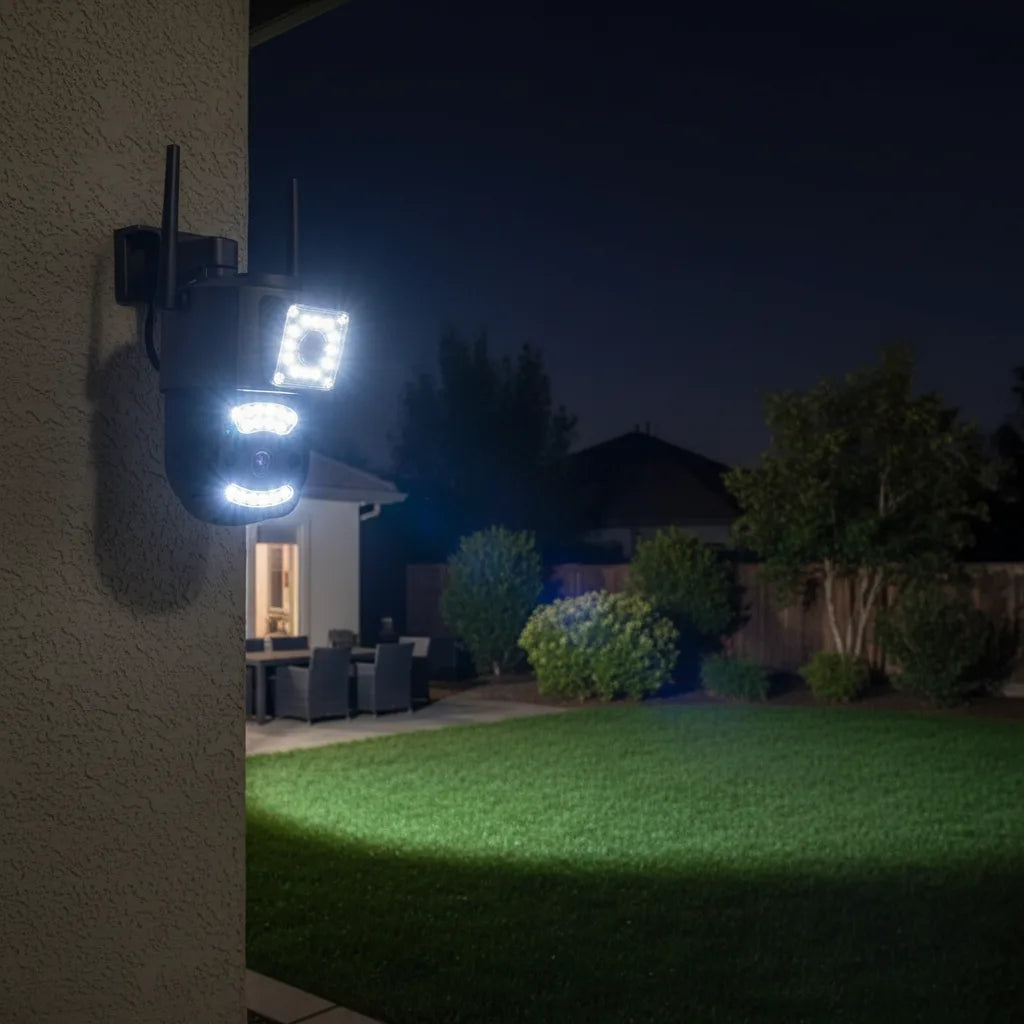 Cámara de Seguridad WiFi Doble Lente con Alarma 3