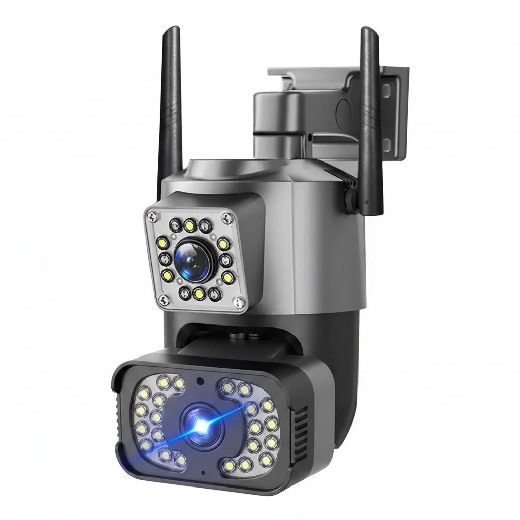Cámara de Seguridad WiFi Doble Lente con Alarma 2